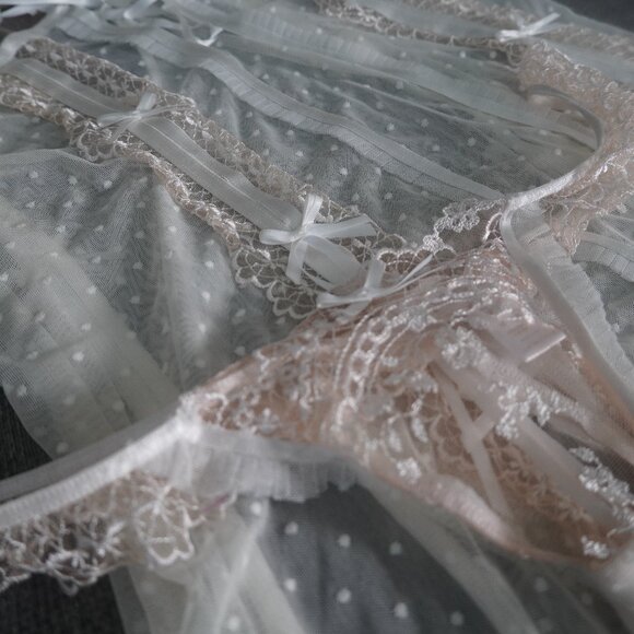 Honey Birdette Sheer White Chemise - Picture 3 of 6